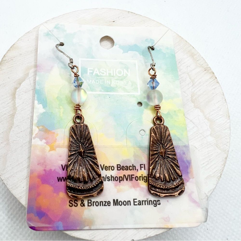 VIF Originals Sterling Silver & Bronze Earrings